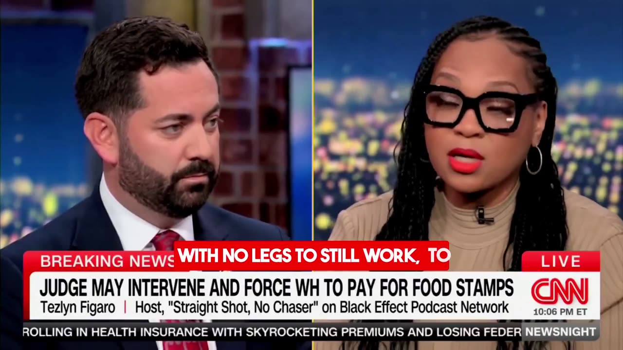 Tezlyn Figaro attempts to debate Rep Mike Lawler on the shutdown