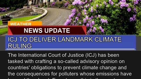 Icj to Deliver Landmark Climate Ruling