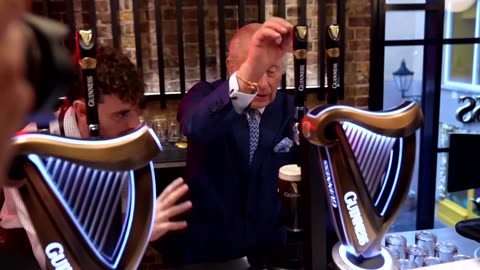 'Cheers!': King Charles opens Guinness brewery in London