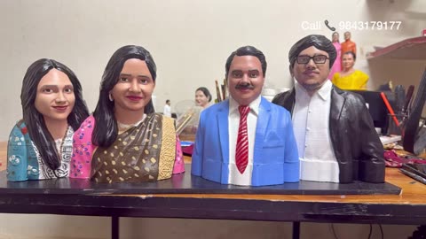 Family miniature dolls - Made with a single photo