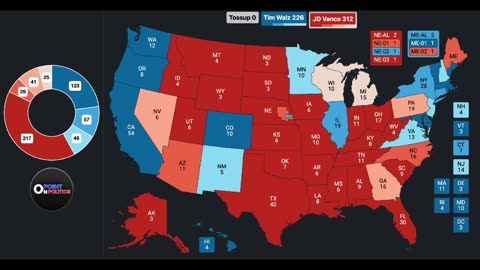 He Said He's Friends With WHO??? | 2028 Presidential Map - JD Vance V Tim Walz