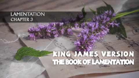 The Book of Lamentation KJV | Audio Bible (FULL) #KJV #audiobible #audiobook #Lamentation #bible