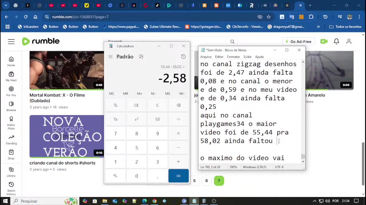 Transmissão ao vivo de short cute criando videos pra 3 canal shorts e normal.mp4