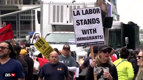 Trump’s IMMIGRATION CRACKDOWN sparks MAY DAY protests in LOS ANGELES