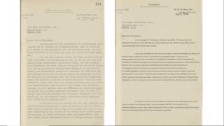 1938 - German / British letters regarding British lies about a German concentration camp