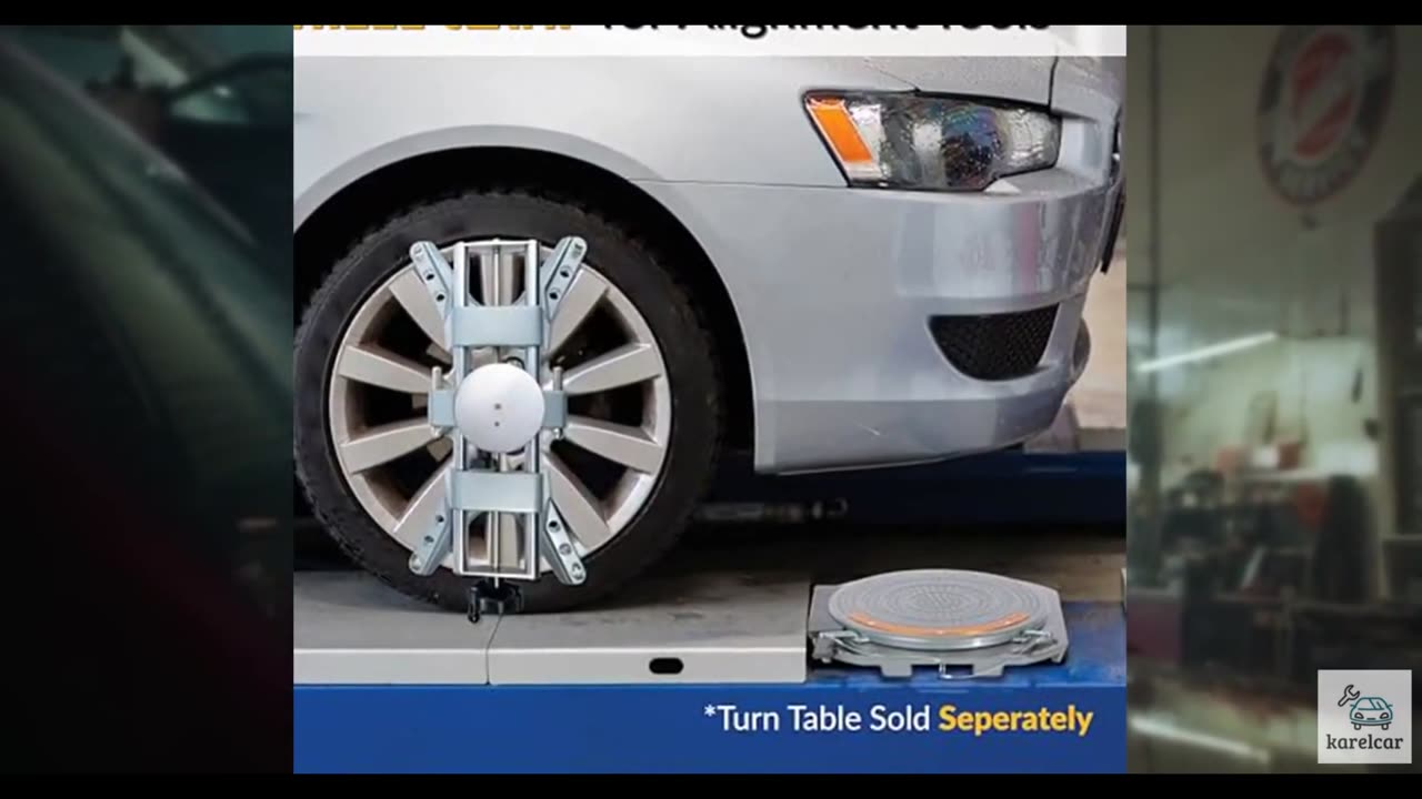AutoSolo 3D DSP Wheel Alignment Tool - Alignment Wheel Clamp & Magnetic Adapter