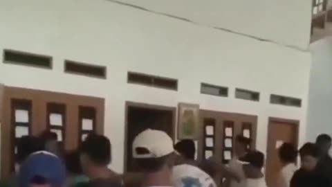 A house in Indonesia, a meeting point for Christians, devastated by Muslims.