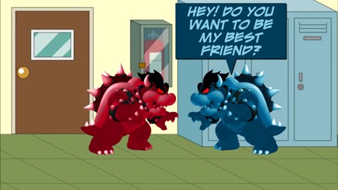 Dark Blaze Bowser And Dark Frost Bowser Become Best Friends/Both Get Grounded