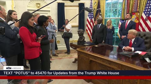 President Trump Participates in a Visit with the Foreign Ministers of the Congo and Rwanda