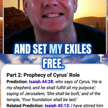 🕊️ Prophecy fulfilled! Isaiah 44:28 names Cyrus, a Persian king 👑,