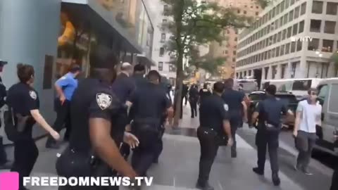 Chaos in New York City amidst mass shooting.
