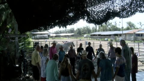Skipper Calder & Cowboy-up Ministry bring horse training with a message at 11am.