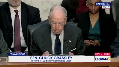 Senator Chuck Grassley; FBI whistleblower revealed to him an FBI project called ＂Artic Frost＂