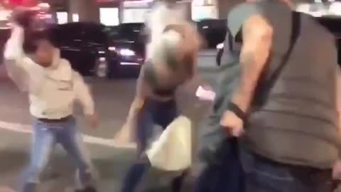 Black gang attacks White girl