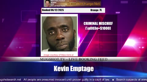 Mugshot TV - Live Arrest Booking Video Stream