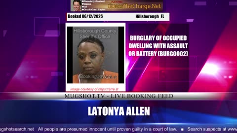 Mugshot TV - Live Arrest Booking Video Stream