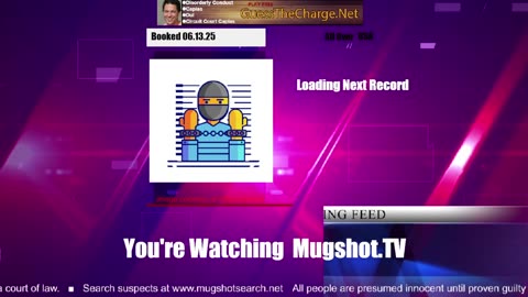 Mugshot TV - Live Arrest Booking Video Stream