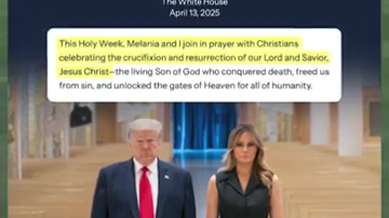 Trump’s Powerful Holy Week Mesage: ‘We Need God.’