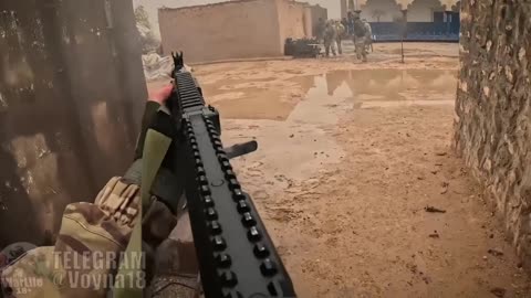 Insane Firefight Between Kurdish SDF and Syrian Army(Unclear Who is Who)