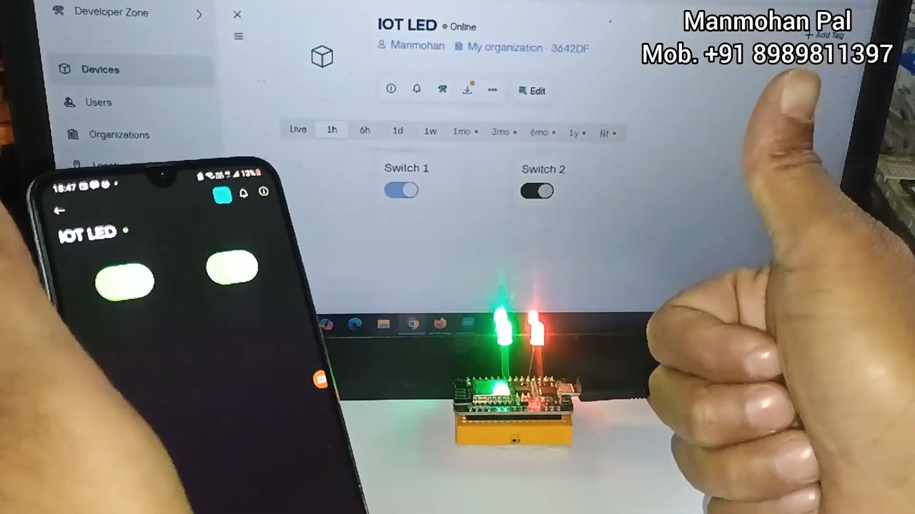 Blynk 2.0 with Esp8266 Nodemcusetup web dashboard and APP, LED Control iot LED by Manmohan Pal