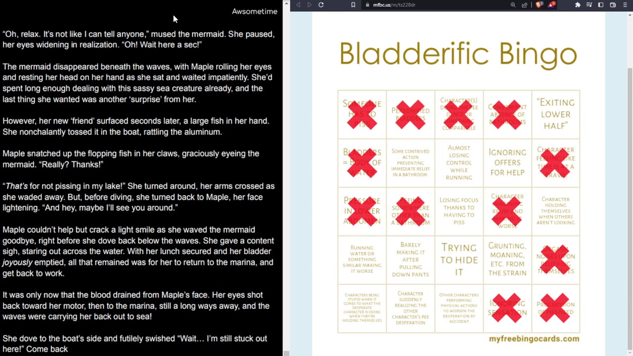 Omorashi Fanfic Reading: Maple's Millpond Misadventures