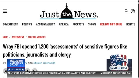 BOMBSHELL: FBI “ASSESSMENTS” TARGETED JOURNALISTS & CLERGY