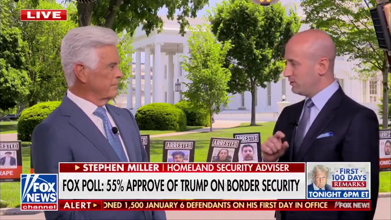 "Here we are 100 days in, and we have the lowest border crossings in American