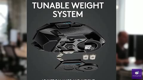 Logitech G502 Lightspeed Wireless Gaming Mouse with Hero 25K Sensor, PowerPlay C