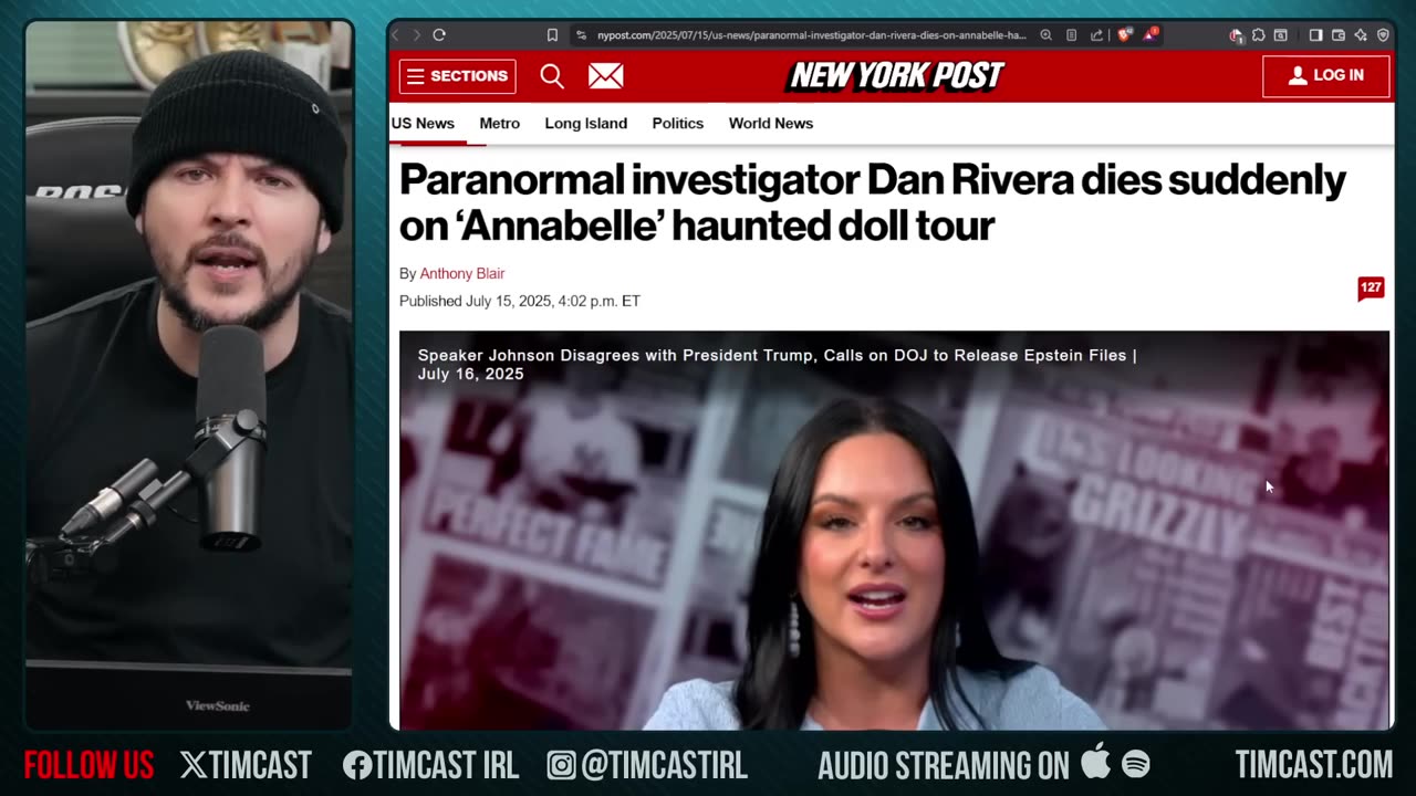 Paranormal Researcher DIES SUDDENLY On Haunted Doll Tour, People Claim IT WAS DEMONS