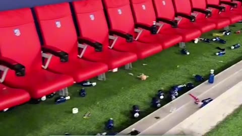 The state Real Madrid left their bench in after their Champions League win against Atletico Madrid