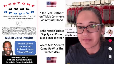 The Real Heather on TikTok Comments on Artificial Blood Clinical Trial