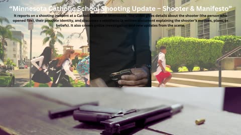 “Minnesota Catholic School Shooting Update – Shooter & Manifesto”