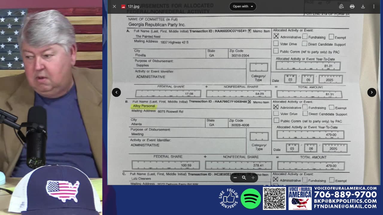 Georgia GOP FEC Filing Reveals Four Gym Memberships at Alloy Personal Training