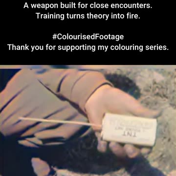 Anti-Tank Sticky Grenade in Allied Training Film #ColourisedHistory