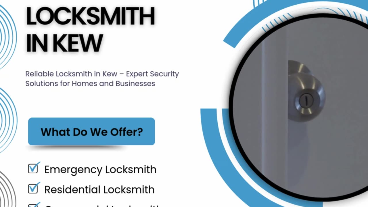 Reliable Locksmith in Kew – Expert Security Solutions for Homes and Businesses
