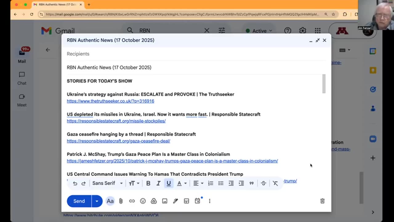 RBN Authentic News (17 October 2025)