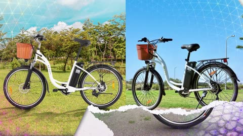 DYU C6 Electric Bike 350W Motor 36V 12.5AH Battery 26-Inch Tire Vintage Commute Electric Bike