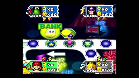 #MarioParty3 Deep Bloober Sea 35 Turn Game Hard AI Part Four