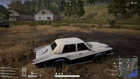 Casual Win with guy hiding in the grass - PubG