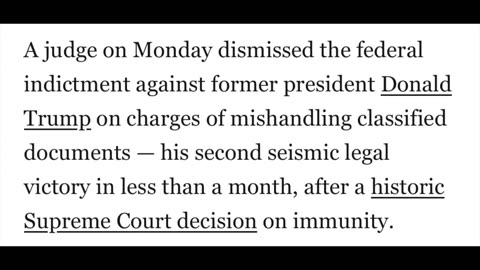Judge Cannon DISMISSES Trump's Classified Documents Case - Montgomery_MEDIA VOL 2