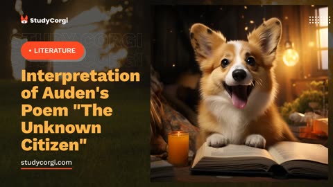 Interpretation of Auden's Poem "The Unknown Citizen" - Essay Example