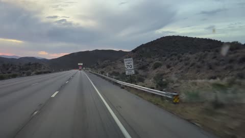 Trucking Mountain pass CA.