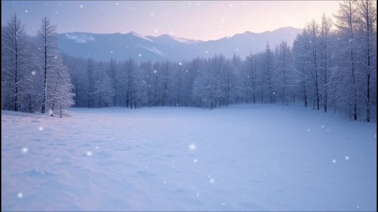 Relaxing Snowfall Video for Sleep, Study and Meditation Winter Ambience HD