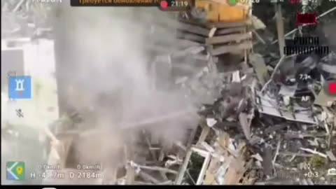 Drone Strike Levels Building Full of Russian Soldiers