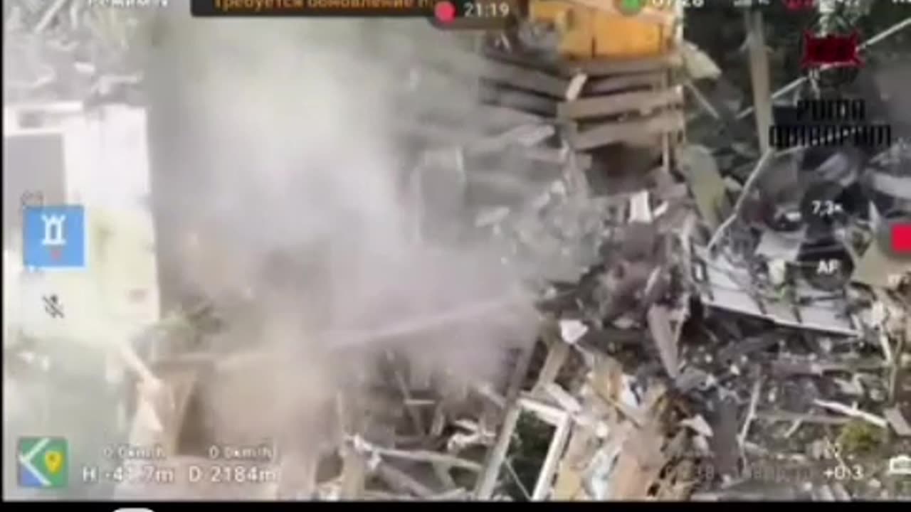 Drone Strike Levels Building Full of Russian Soldiers