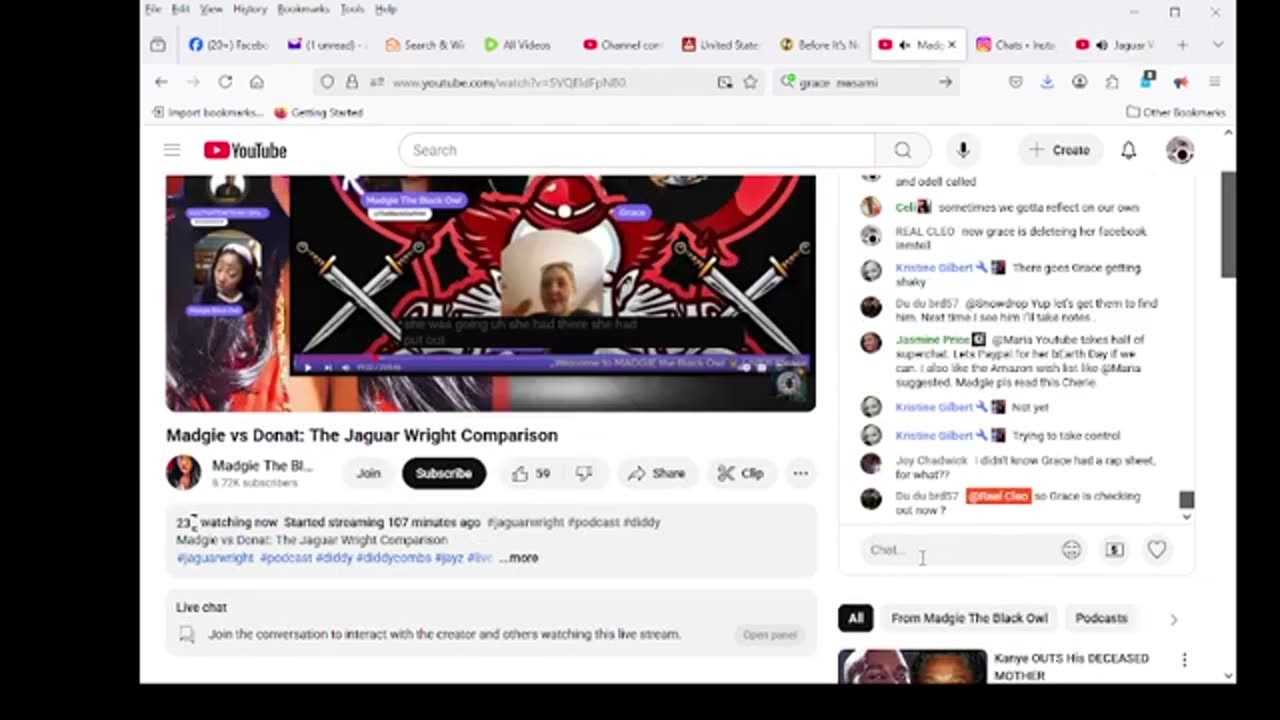 jaguar wright is staying with grace and odell