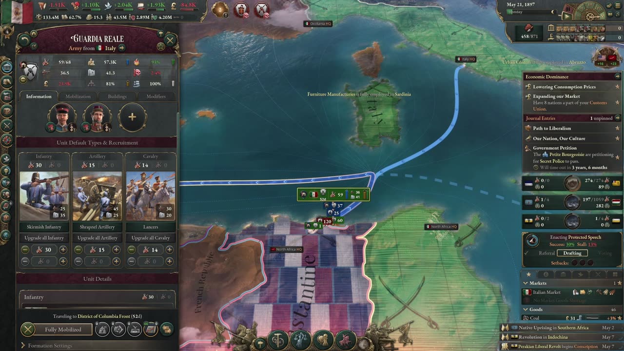 Italy Shall RISE! l Victoria 3 1.9 + Charters of Commerce l Episode 6