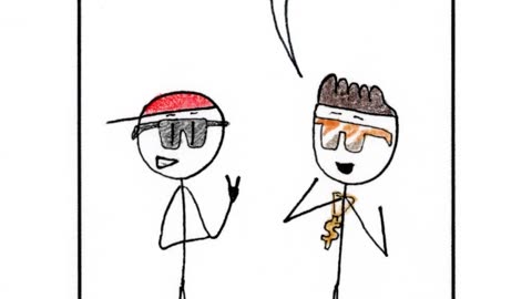 Sticky Shorts: Rapping in a Comic Strip (Stick-y Humor Comic Video)