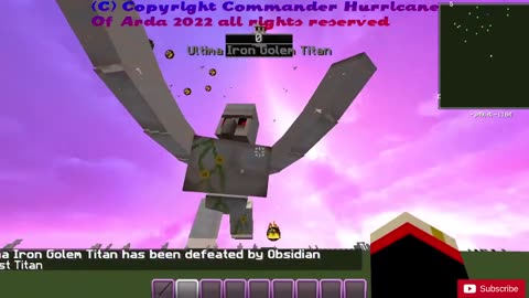 Gargoyle king & golem titan gets owned by obsidian ghast titan