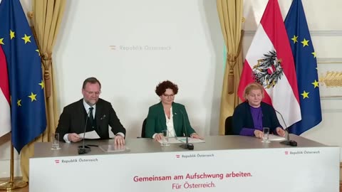 Pressefoyer nach dem Ministerrat